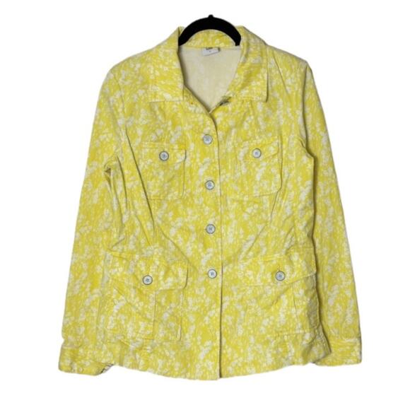 Cabi Button Up Yellow Daisies Field Jacket #5160 Women's Size Small - Picture 3 of 16